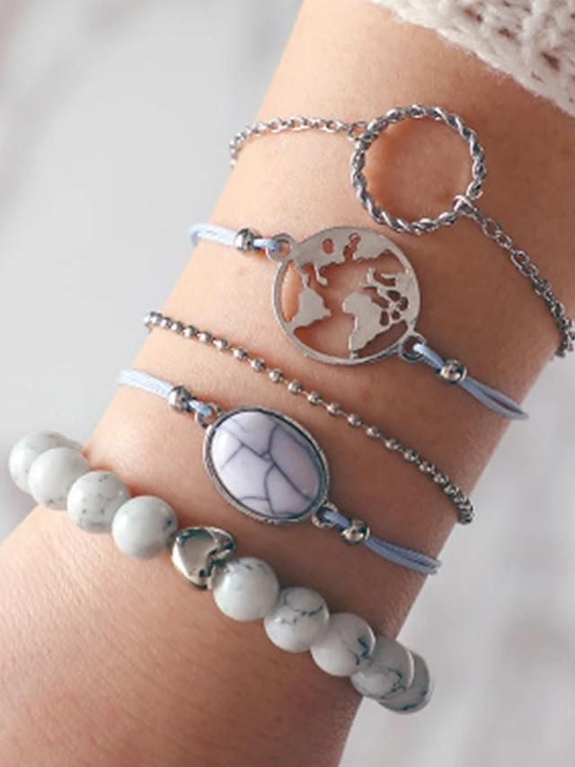 Set of 5 Boho Bracelets For Women