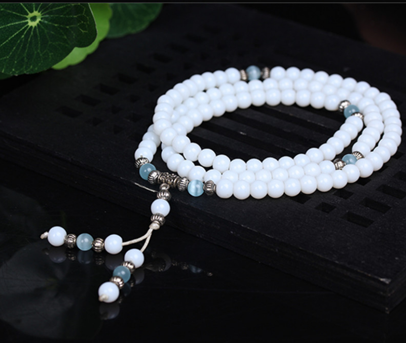 Jade Bracelet, Jade Jewelry, White Jade Beaded Bracelet, Gemstone Crystal Bracelet