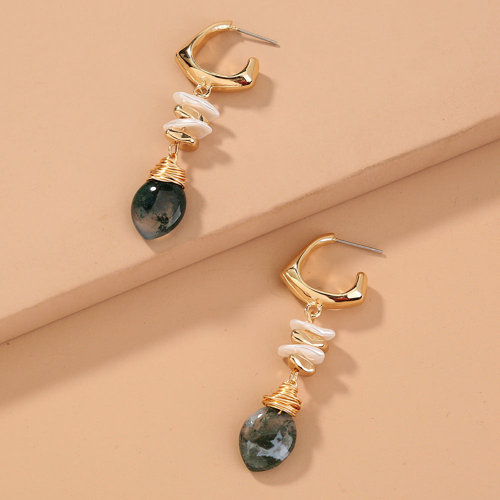 Agate Gemstone Earrings