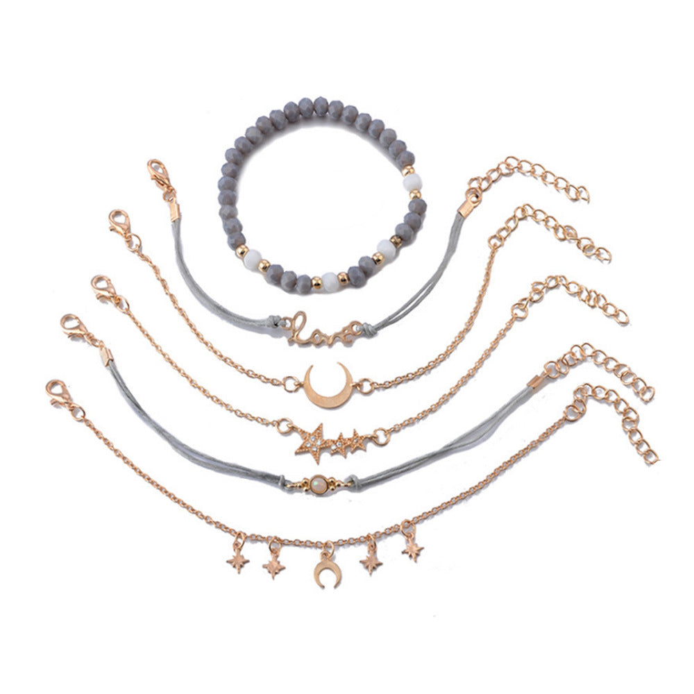 Set of 6 Bohemian Bracelets, Bracelets For Women